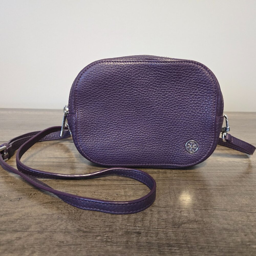 Tory Burch Two-Tone Pebbled Leather Crossbody